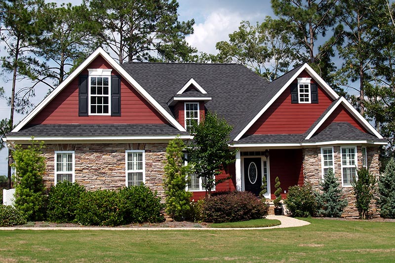 Newly constructed house seen before scheduling home inspection services 